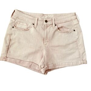 Universal Thread‎ Women’s Pink Jean Shorts Mid-Rise Cuffed